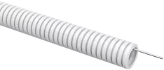 ELASTA Труба гофрированная ПВХ d=25мм с зондом белая (50м) IEK ET-TG21-121-025-050-K01