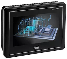 Панель оператора ETG 7” базовая пластиковый корпус ONI ETG-A8TS-HSSN-S-070
