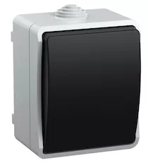 Выключатель 1-клавишный IEK FORS 10А IP54 ВС20-1-0-ФСр EVS10-K03-10-54-DC 