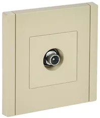Розетка TV проходная IEK FORTE&amp;PIANO FP429 FP-A10-P-K10 