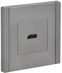FORTE&amp;PIANO Розетка HDMI FP540 сталь IEK FP-H10-K46