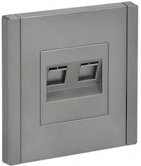 Розетка компьютерная двойная IEK FORTE&amp;PIANO RJ45 кат.6 FP534 FP-K20-2-K46