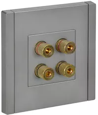 FORTE&amp;PIANO Аудиорозетка 4-местная FP539 сталь IEK FP-S40-K46