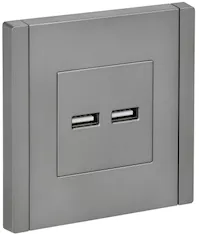 Розетка IEK FORTE&amp;PIANO USB AA 3,1А FP549 FP-U21-D31-K46