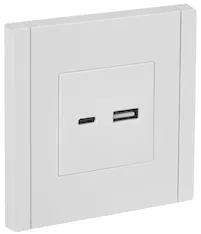 FORTE&amp;PIANO Розетка USB AC 3,1А FP250 белый IEK FP-U22-D31-K01