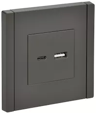 FORTE&amp;PIANO Розетка USB AC 3,1А FP350 серый IEK FP-U22-D31-K03