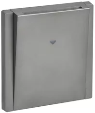 FORTE&amp;PIANO Выключатель карточный 30А FP543 сталь IEK FP-V11-0-10-1-K46