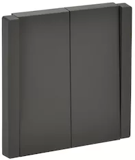 FORTE&amp;PIANO Выключатель 2-клавишный перекрестный 10А FP309 серый IEK FP-V23-0-10-1-K03