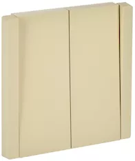 FORTE&amp;PIANO Выключатель 2-клавишный перекрестный 10А FP409 ваниль IEK FP-V23-0-10-1-K10
