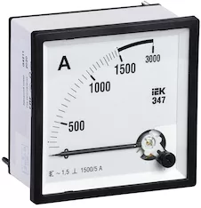 Амперметр IEK Э47 1500/5А кл. точн. 1,5 IPA10-6-1500-E 