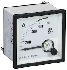 Амперметр IEK Э47 600/5А кл. точн. 1,5 IPA20-6-0600-E 