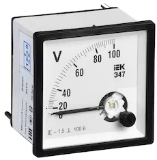 Вольтметр IEK Э47 100В кл. точн. 1,5 IPV20-6-0100-E 