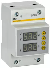 Реле напряжения и тока РНТ-д однофазное 54мм 40А IEK IVC31-1-40