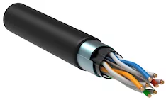 Витая пара F/UTP кат.6 4х2х23AWG solid LSZH нг(А)-HF черный (305м) ITK LC3-C604-329