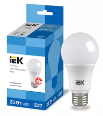 Лампа светодиодная IEK A80 25Вт 230В 6500К E27 LLE-A80-25-230-65-E27