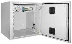 Шкаф уличный навесной 19" LINEA O 9U 650x600мм IP55 металлическая дверь серый ITK LO35-09U66-M55