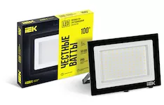 Прожектор светодиодный СДО 06-100 IP65 4000К черный IEK LPDO601-100-40-K02
