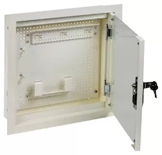 Шкаф мультимедиа настенный встраиваемый ITK LINEA R RAL9016 LR16-4H41-G 