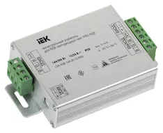 Магистральный усилитель IEK PRO RGB 3 12В 4А 144Вт LSA-RGB-144-20-12-PRO