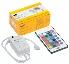 Контроллер с IEK ПДУ ИК RGB 3 канала 12В 2А 72Вт
