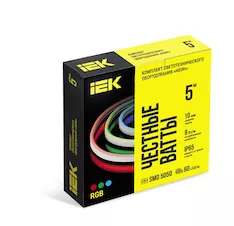 Комплект светодиодной подсветки "Неон" (лента LED 5м LSR5-5050RGB60-8-IP65-220В  драйвер) IEK LSR5-RGB-060-65-2-05-S0