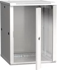 Шкаф LINEA W 15U 600х600мм дверь стекло серый RAL7035 ITK LWR3-15U66-GF