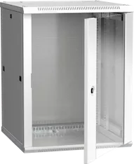 Шкаф настенный LINEA W 18U 600х600мм дверь стекло RAL 7035 ITK LWR3-18U66-GF