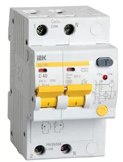 Дифференциальный автомат IEK KARAT АД12M 2P C40 30мА тип A MAD12-2-040-C-030 