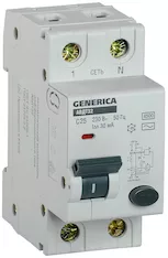 Автоматический выключатель дифференциального тока GENERICA АВДТ 32 C25 MAD25-5-025-C-30 