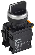Переключатель на 3 положения 2NO чёрный MASTER IEK MI-SW60-20X3-5-24-3-K02