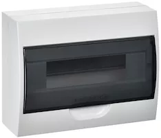 Корпус пластиковый ЩРН-П-12 черная прозрачная дверь IP41 GENERICA MKP12-N-12-41-G