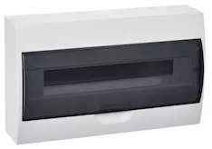 Корпус пластиковый ЩРН-П-18 черная прозрачная дверь IP41 GENERICA MKP12-N-18-41-G
