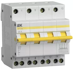 Выключатель-разъединитель IEK ВРТ-63 4P 25А MPR10-4-025 