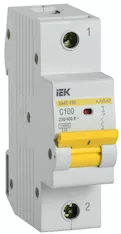 KARAT Автоматический выключатель ВА47-150 1P C 100А 15кА IEK MVA50-1-100-C