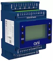 ПЛК 150 Модуль ЦПУ 18 UI 6 UIO 2 UO 7 DO 24В DC с экраном ONI PLC-150-CPU-18U15U-1D