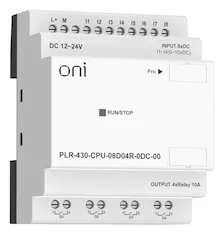 ПЛК 430 Модуль ЦПУ 8 DI 4 RO 24В DC без экрана ONI PLR-430-CPU-08D04R-0DC-00