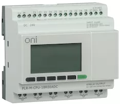 Микро ONI ПЛК 12 4 0-20мА 4 0-10В 4 до 60кГц 6 RTC SD RS485 Ethernet 24В DC PLR-M-CPU-18R00ADC