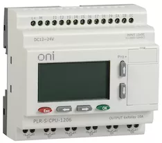Логическое реле ONI PLR-S ЦПУ 12 6 0..10 В DC 6 до 10А 60 КГц В RTC До 1024 12-24 В DC PLR-S-CPU-1206