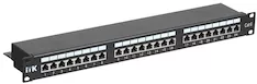 1U патч-панель кат.6 STP 24 порта (Dual) с кабельным органайзером ITK PP24-1UC6S-D05