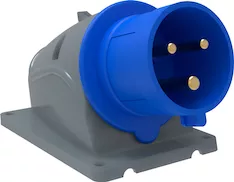 Вилка стационарная IEK MAGNUM ССИ-523 32А-6ч/200-250В 2PPE IP44