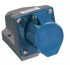 Розетка стационарная IEK ССИ-123 32А-6ч/200-250В 2PPE IP44