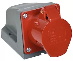 Розетка стационарная IEK ССИ-114 16А-6ч/380-415В 3PPE IP44