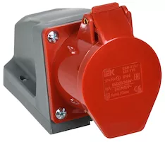 Розетка стационарная IEK ССИ-115 16А-6ч/380-415В 3PPEN IP44