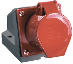 Розетка стационарная IEK ССИ-125 32А-6ч/380-415В 3PPEN IP44