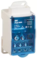 Распределительный блок на DIN-рейку IEK РБД-500А RBD-500 
