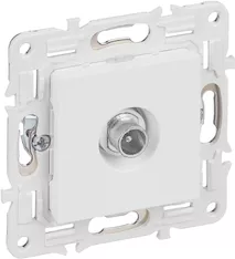Розетка TV проходная IEK SKANDY SK-A17W SK-A10-P-K01 