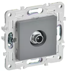 Розетка TV проходная IEK SKANDY SK-A17Gr SK-A10-P-K03