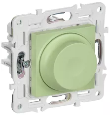 SKANDY Светорегулятор поворотный с индикацией 600Вт SK-D01G мятный IEK SK-D41-0600-K06