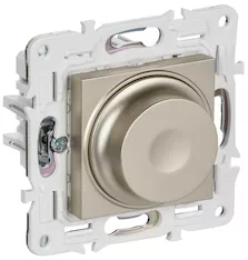 SKANDY Светорегулятор поворотный с индикацией 600Вт SK-D01Sh шампань IEK SK-D41-0600-K37