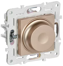 SKANDY Светорегулятор поворотный с индикацией 600Вт SK-D01Sa песочный IEK SK-D41-0600-K98